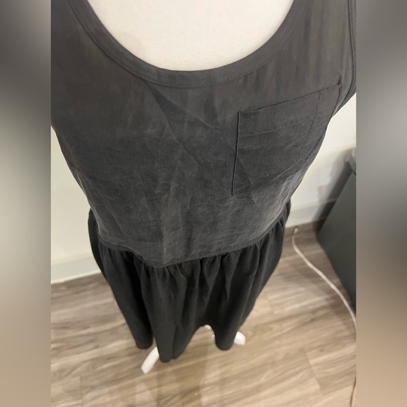 Silk and cotton Black Sleeveless Dress - Picture 7 of 8